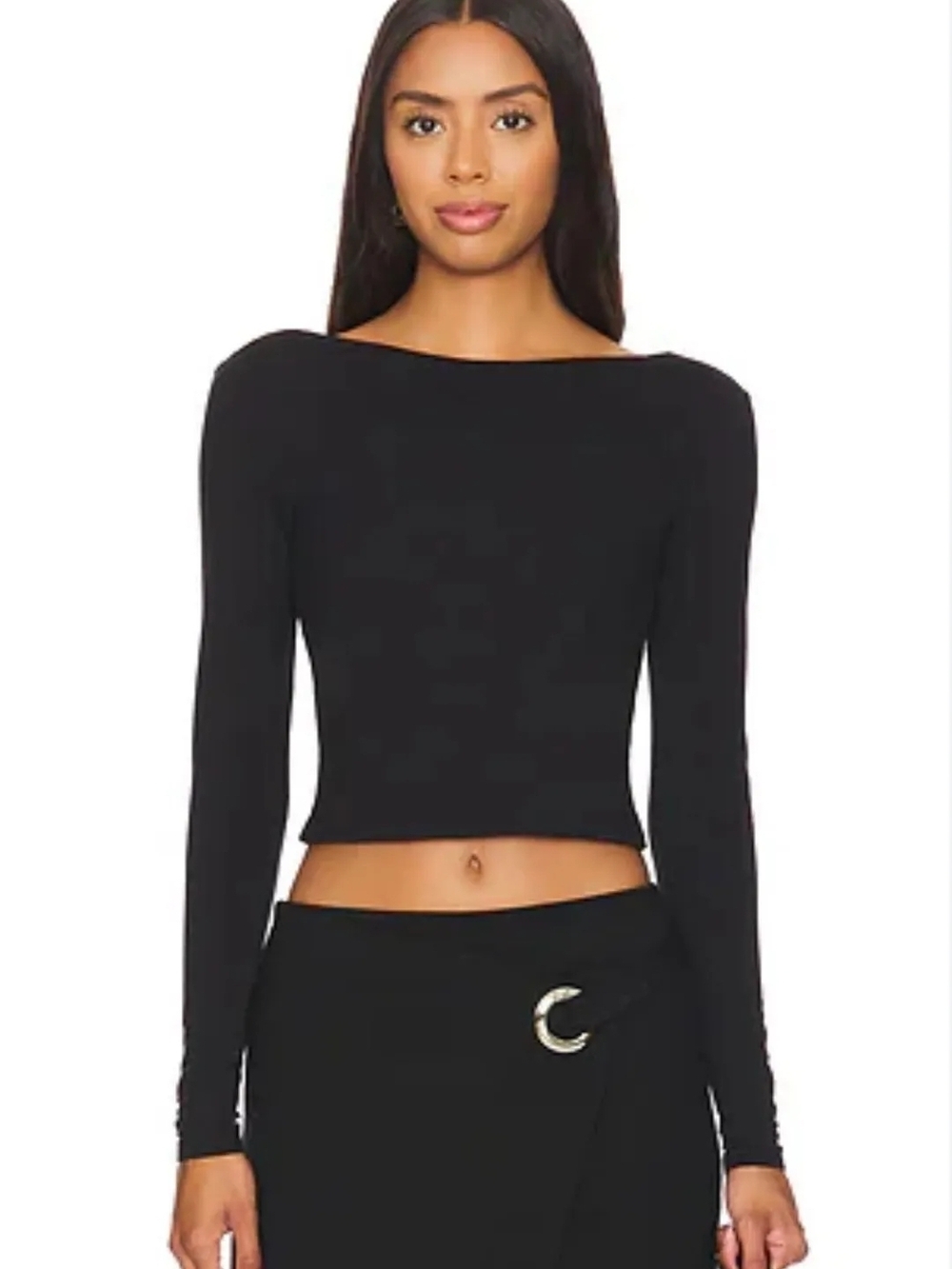 NWT Free People Intimately Cropped Long Sleeve Top Size Medium